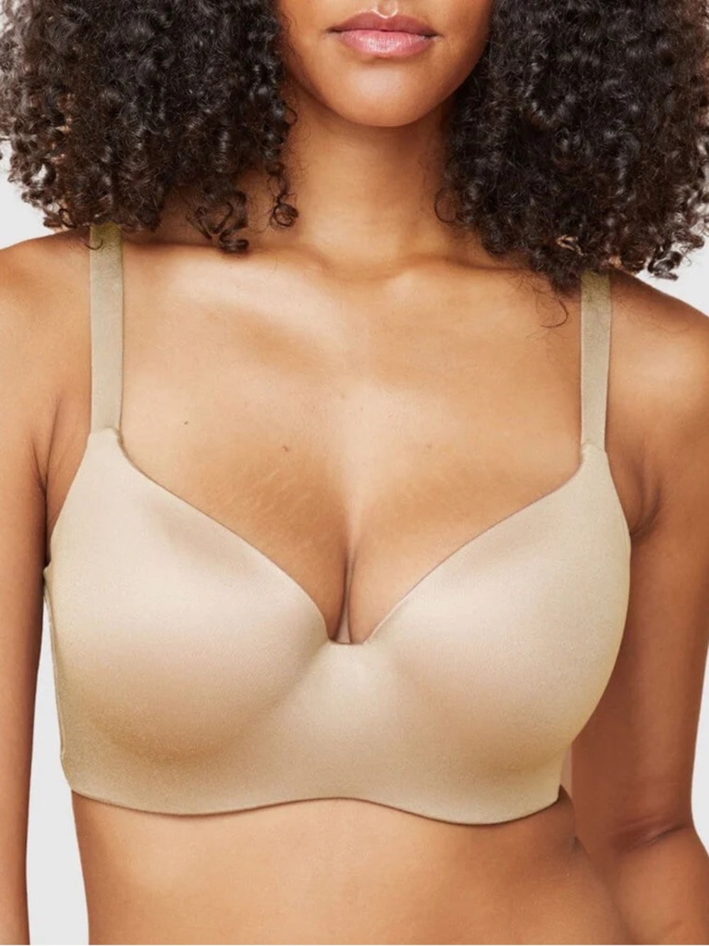 Finelines Memory T-shirt Bra, Underwired, Padded, Size 32G UK/32I US, Skin/Nude